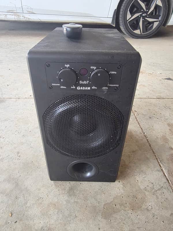 ADAM Audio Sub7 Compact Active Studio Subwoofer 2010s - Black image 1