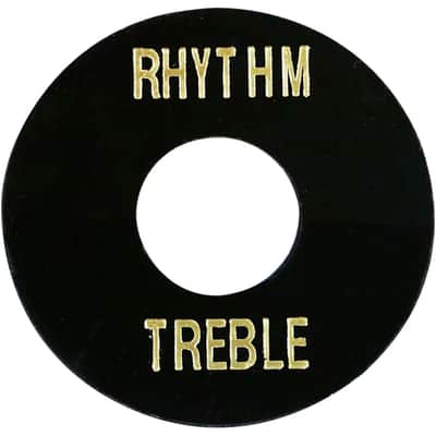 NEW Les Paul Selector Switch Plastic Plate MIJ Toggle Cover Treble Rhythm BLACK image 1