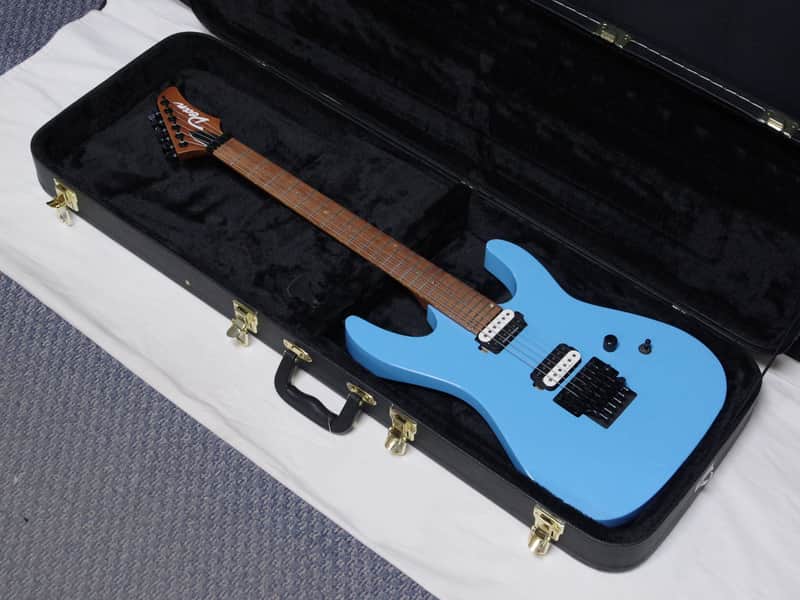 Dean Modern 24 Floyd electric guitar Roasted Maple Vintage Blue w/ Hard CASE - B-stock image 1