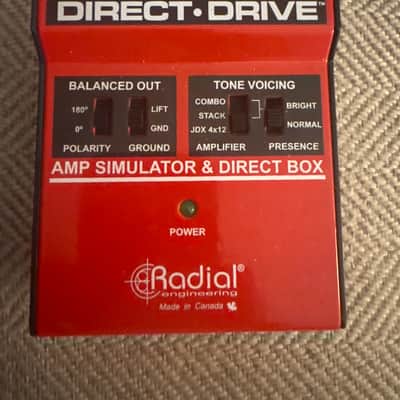 Radial JDX Direct-Drive Reactor Amplifier Direct Box 2010s - Red image 1