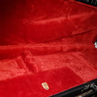 80's SOFT HAIR GUITAR CASE - fits Strat or TELE - RED image 4