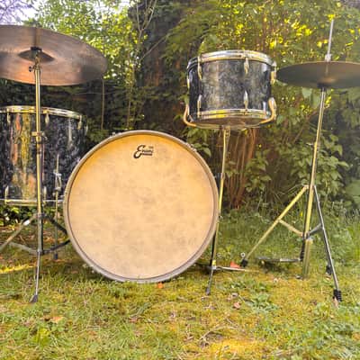 Ajax, Stratford & Besson drum kit Boosey & Hawkes 1960 - Black diamond pearl image 6