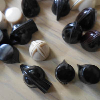 Vintage and Repro Knob Lot 30 pcs Fender National Harmony Etc. image 2