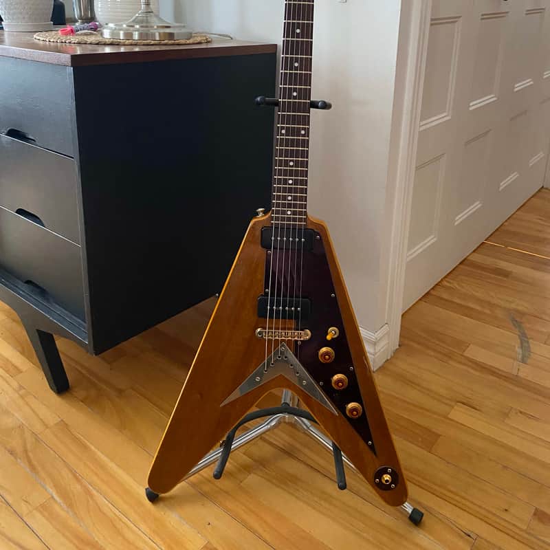 2001 – 2003 Epiphone Popa Chubby Signature Flying V Korina
