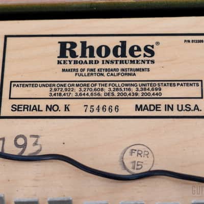 1979 Rhodes Suitcase 73 Mk II Vintage Electric Piano w/ Janus Preamp, Serviced w/ Mk I Action image 19