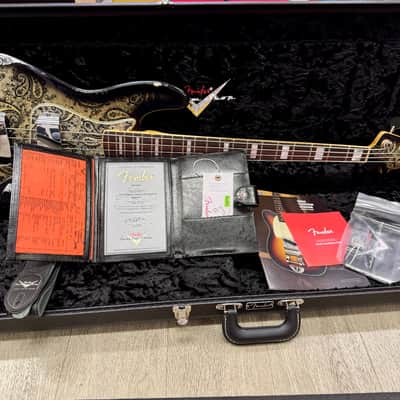 Fender Custom Shop Limited `64 Black Paisley Jazz Bass Relic image 3