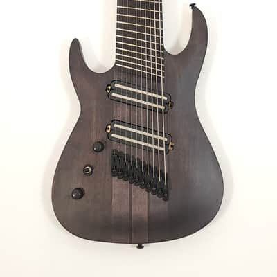 Agile 10 String Left Handed Electric Guitar Pendulum Pro 102730 EB CA Charcoal Fan Fret Multi-Scale image 1