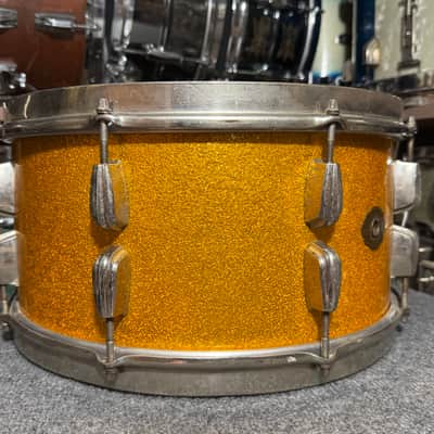 Slingerland Radioking Snare Drum In Gold Sparkle image 2