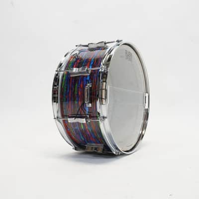 LUDWIG CLASSIC 14"x 6.5" PSYCHEDELIC RED SNARE DRUM 1970s - Psychedelic Red image 6