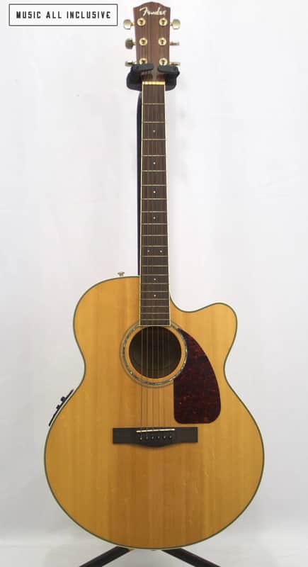 Fender CJ-290SCE Jumbo Natural image 1
