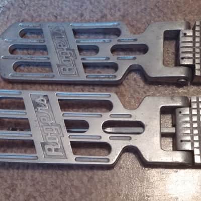 Rogers 2 VINTAGE Swivomatic BASS DRUM PEDAL Footboard Split Heel 60s 70s NO TARIFFS image 2