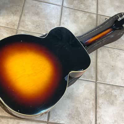 1965 Vintage Kay K-23 Jumbo Flat Top Acoustic Guitar Natural image 8