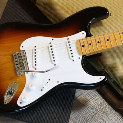 Minty! 2024 Fender Custom Shop 1954 70th Anniversary Limited Edition Stratocaster Electric Guitar Relic Sunburst + COA OHSC image 4
