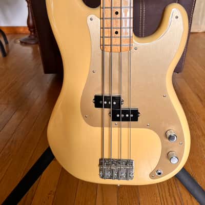 Fender Vintera '50s Precision Bass with Maple Fretboard 2019 - Vintage Blonde image 2