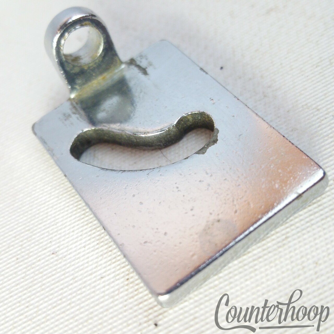 Ludwig P80 Snare Drum Throw-Off Slider Plate Part Chrome Strainer Vintage 60s US — main photograph
