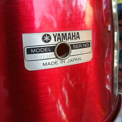 Yamaha YD-9000GA Made in Japan, 80's, 13,14,18,24" - Metallic Cherry, acoustic drumkit image 2