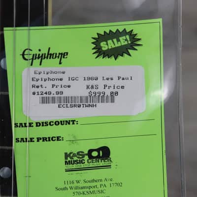 Epiphone "Inspired by Gibson Custom" '60 Les Paul Special Double Cutaway TV White With Original Hardshell Case! image 12