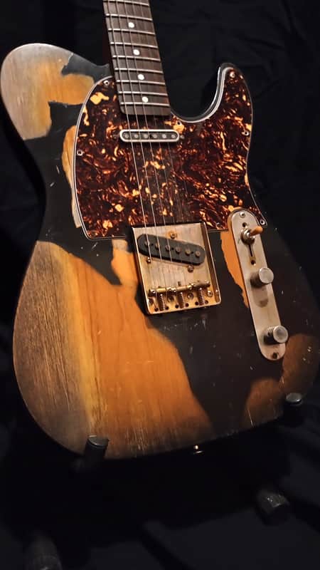 SOLD!!! Relic Telecaster Black Burst Tele image 1