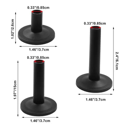 12Pcs Cymbal Sleeves Long/Medium/Short Drum Sleeves, 8Mm Flanged Cymbal Sleeves Black Cymbal Attachment For Percussion Drum Set Parts image 2
