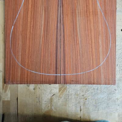 African Padauk - Bookmatched Acoustic Dreadnought Back and Sides 2015 image 1