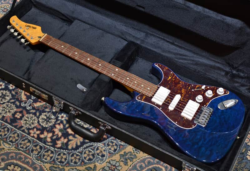 Aircraft AC Quilt Maple Top EMG HSH Deep Blue image 1