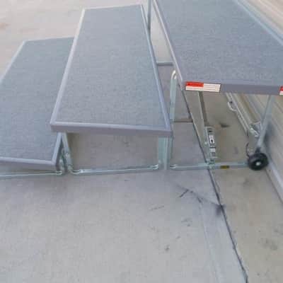 Wenger 6' x 18" Tourmaster 3 Step Grey Choral Choir Riser - 10 Avail - CAN SHIP! image 2