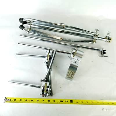 Slingerland SUPER Set-O-Matic Double Tom Drum Stand Mounts Holder Vintage #64/74 image 7