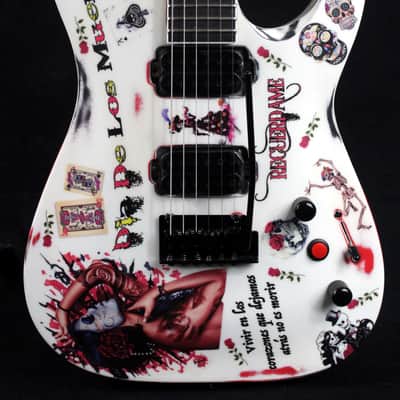 Custom Painted and Upgraded Jackson Dinky JS22 - Aged and Worn With Graphics image 1