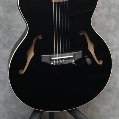 Yamaha AEX500N 2001 Nylon Electric (Chet Atkins) Guitar Black Finish with Pro Setup image 1