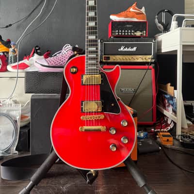 2023 Gibson Custom M2M Les Paul Custom Ferrari Red Bild 14