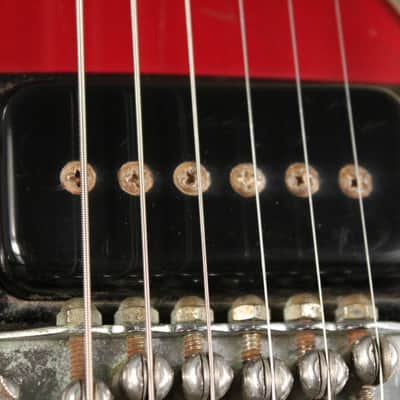 Mosrite Double Neck w/Vibramute Electric Mandolin 6 string 1964 Candy Apple Red image 15