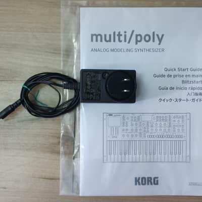 Korg Multi/Poly 37-Key Analog Modeling Synthesizer 2024 - Present - Black & Blue with Wood Sides image 7