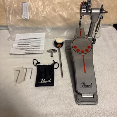 Pearl P930 Demonator Longboard Chain Drive Single Bass Drum Pedal 2010s - Chrome / Orange image 8