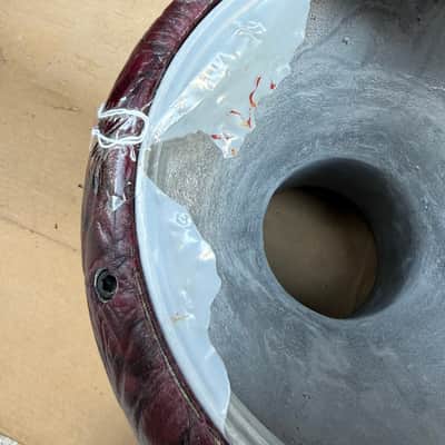Unbranded 8.5" Goblet Doumbek / Darbuka Hand Drum Shell – Textured Burgundy – Project / Parts Only image 10
