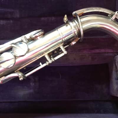 Selmer Model 22 Alto Sax Excellant Restoration 1922 Original Silver Plated 15%Sale image 7