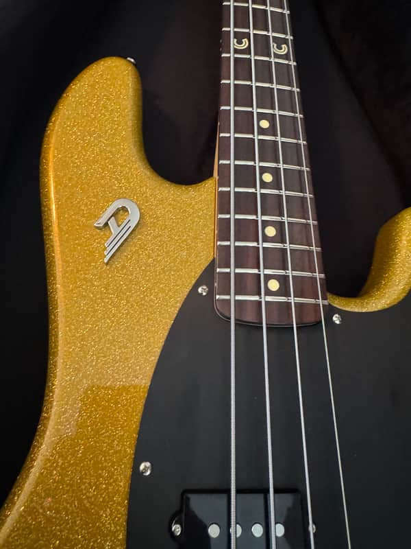 MINT Duesenberg Alliance Chris Chaney Bass Gold Sparkle PRISTINE image 1