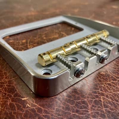 Van Dyke-Harms Filtertron/Bigsby Telecaster Bridge & Compensated Saddle Combo 2024 - Stainless Steel image 2