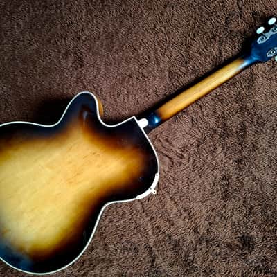 Very Rare Vintage 1950s Isana Jsana "Elvis Presley" Archtop Jazz Guitar Made In Germany image 4