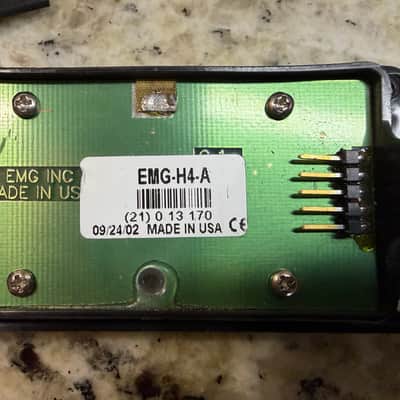 EMG H4-B Bridge HZ Passive Humbucker 2010s - Black image 9