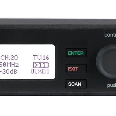 Shure ULXD4-H50, Single-Channel Digital Wireless Receiver - H50 (534-598 MHz) image 2