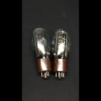 MATCHED PAIR RCA JAN CRC 5R4GY [][] Getters (Best 274B Sub) VACUUM TUBES E.9488 image 1