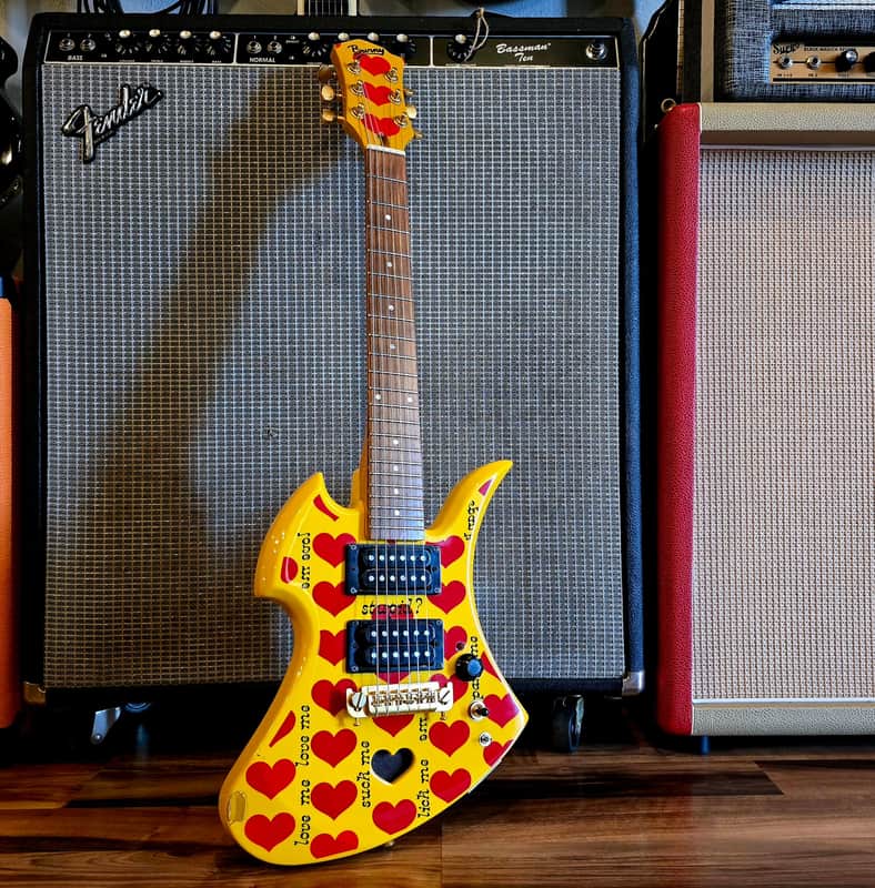 2006 Fernandes Burny YH-JR - Hide Signature Model - Yellow Heart