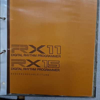 Yamaha RX11 RX15 Owner's Manual German Bedienungsanleitung