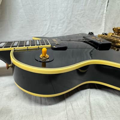 Gibson Custom 1954 '54 Les Paul Custom Staple Pickup Reissue Guitar with Bigsby + Case - Black Beauty image 20