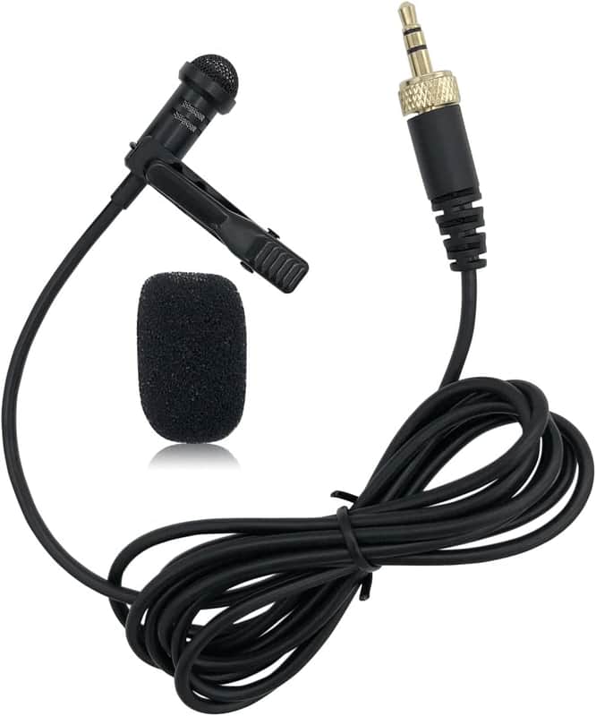 Lavalier Microphone Replacement for Wireless Transmitter/Mic - Lav Lapel Clip, Wearable, Omnidirectional, 3.5mm TRS image 1