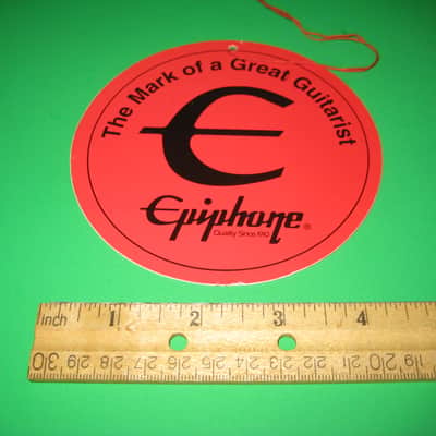 Epiphone Gibson Dealer Display Set of 4 Promo Tags and Sign 1990's Bild 4