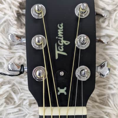 Tagima LUMI-X BK Black Smart Acoustic-Electric Guitar - Built-in Effects-B Stock image 4