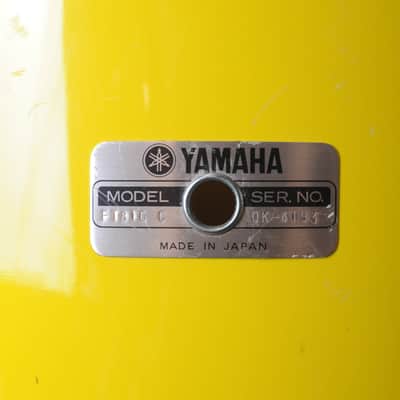 1980s Yamaha Tour Custom 8000 "Mellow Yellow" Drum Set image 6