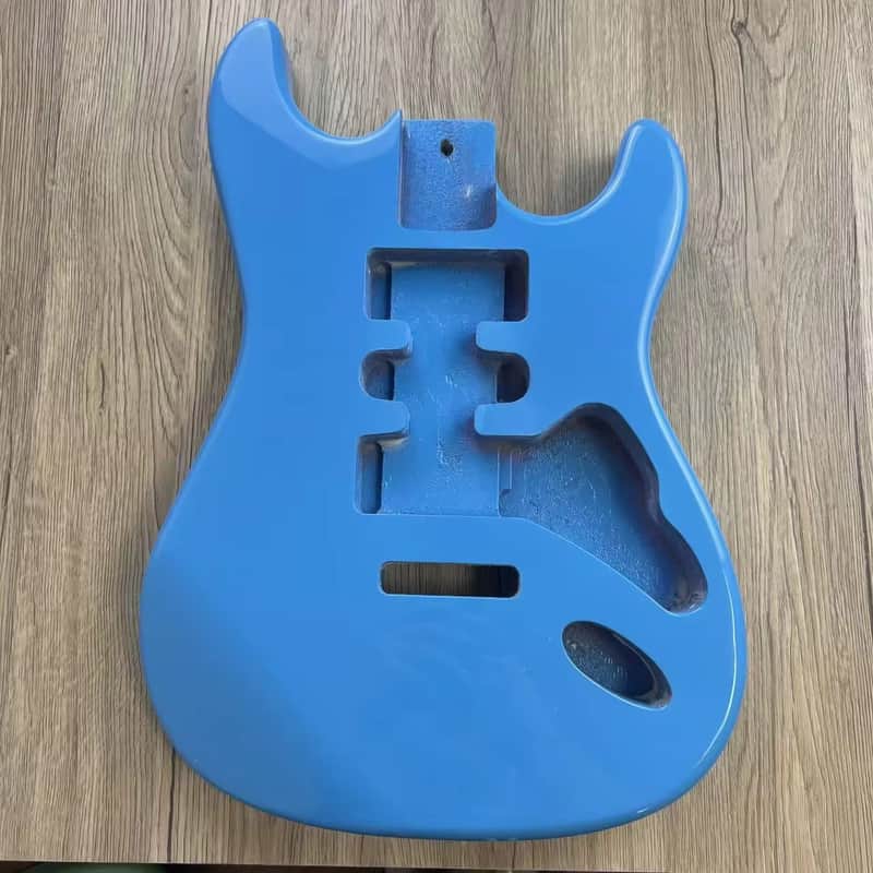 Strat Style Blue Poplar Wood Guitar Body image 1