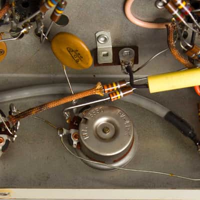 Newcomb Pathfinder Model E-20 w/ Jensen Imperial Reproducer CA-12 Speaker Owned and Used by Tom Verlaine Head and Cabinet Amplifier, c. 1940s/1965. image 7